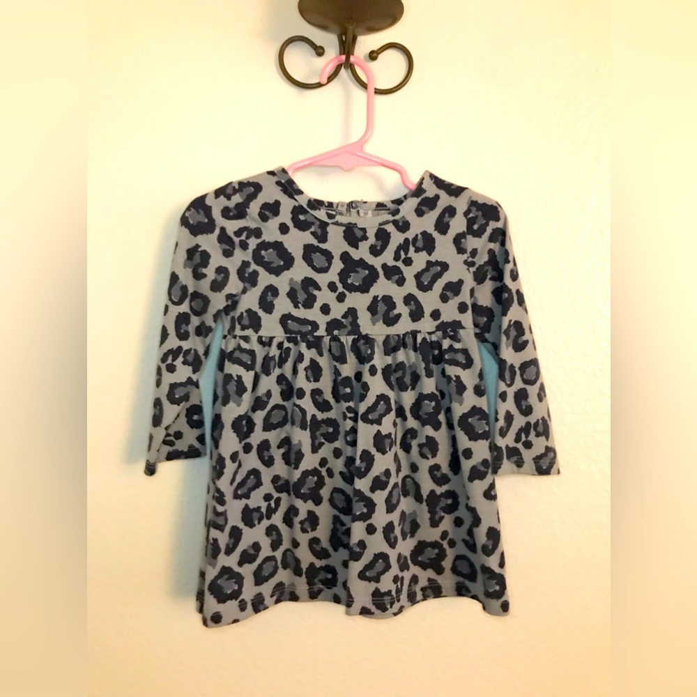 Girls Leopard Print Dress - SIZE 18 MONTHS